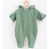 Dojčenská kombinéza s kapucňou New Baby Frosty mint - 62 (3-6m)