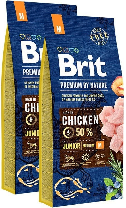 Brit Premium by Nature Junior M 2 x 15 kg