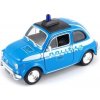 Welly Fiat Nuova 500 Polizia 1:24