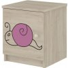 Nočný stolík Slimák - Ružová