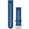 Remienok Garmin Quick Release (22 mm) silikónový, Tidal Blue – Silver 010-11251-3D