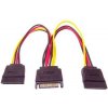 PREMIUMCORD Kabel SATA napájecí (Y) k HDD (2xF/1xM, 16cm, rozdvojka)