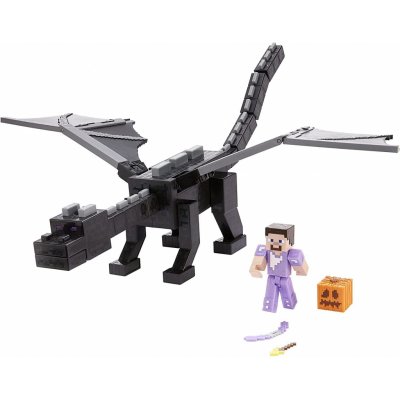 MATTEL Minecraft Ultimate Ender Dragon 50 cm s figúrkou Stevea