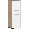 Kúpeľňová skrinka FIN 30 2D 1SZ 85 cm dub sonoma / biela