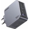 Sieťový nabíjací adaptér Ugreen Nexode Pro, USB-A + 3 x USB Type-C, GaN, 160 W, sivý
