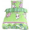 BABYLAND návliečky bez hniezda 2-diel. PP117 zelený zajko 52x42cm 110x86cm