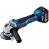 BOSCH Akumulátorová uhlová brúska 125 mm GWS 18V-10 v L-Boxx (2 x 5,0 Ah batérie + rýchlonabíjačka)