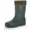 Zateplené dámske gumáky EVA zelené s golierom LARIS GREEN - 41