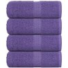 Osušky pre hostí VidaXL Frogn fialové 30x50 cm 4 kusy