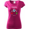 Volejbal volá - Dámske tričko Pure - 2XL ( Fuchsiová )