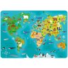 Derform podložka na stôl laminovaná farebná mapa sveta 40 x 29 cm