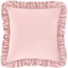 Zamatový dekoračný vankúš 43x43 cm Velvet Double Frill – Catherine Lansfield