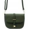 Luka 20-028 zelená dámska kožená kabelka 21 x 16,5 x 9 cm