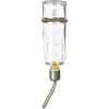 Sklenená napájačka s kovovým pítkom 250 ml, napr. morča, zakrpatený králik