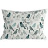 Textilomanie Polybavlnená obliečka na vankúš LEAFBIRD POLY 50x70 cm, bielo-zelený