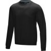 Jasper men's organic recycled crewneck sweater - Čierna, XS