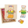 Bigjigs oblékací puzzle v krabičke Pani Medvedica