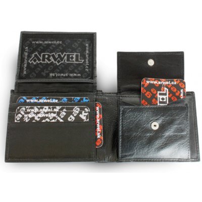 pánska kožená peňaženka Arwel 2904­ čierna