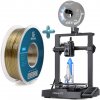 CREALITY 3D Creality Ender-3 V3 KE 3D tlačiareň 500mm/s + 1KG zlatého a strieborného 1,75mm hodvábneho PLA vlákna dvojfarebného