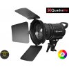 Quadralite FRESNEL 600 LED svetlo CRI 96 s klapkami a voštinou