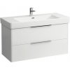 Laufen Spodná umývadlová skrinka 101 cm, 2 zásuvky, biela matná H4024521102601