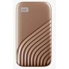 SanDisk WD My Passport SSD externý 2 TB , USB-C 3.2 , 1050/1000 MB/s R/W PC a Mac , zlatá - WDBAGF0020BGD-WESN