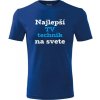 Modré tričko najlepší TV technik na svete - darček pre TV technika XL