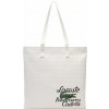 Športová taška Lacoste x Roland Garros Edition Check Print Tote Bag - Biely