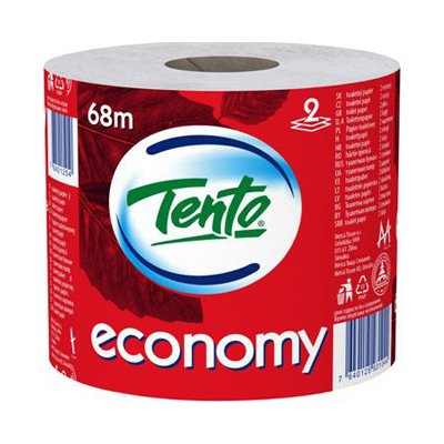 Toaletný papier Tento Economy, 2-vrstvý/68 m, 1 ks