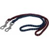 Vodítko na poslušnosť s uškom, 8mm/0.4m, chrómová karabína, silon, rôzne farby