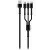 Colorway CW-CBU3003-GR Nabíjecí 3v1 Lightning+MicroUSB+USB-C, 4A, 1,2m, šedý