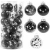 Tutumi Sada vianočných ozdôb BOMBKI 30 ks mix typov čierna