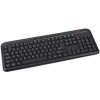 C-TECH klávesnice KB-102M USB, multimediální, slim, black, CZ/SK KB-102M-U-BL