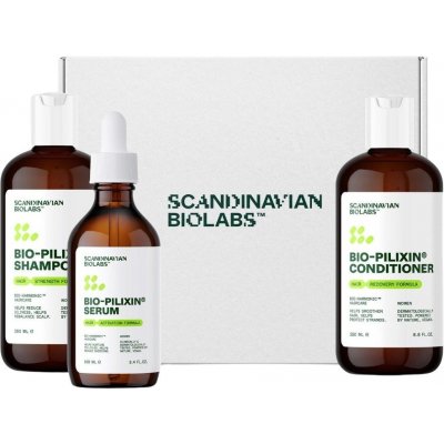 Scandinavian Biolabs® Bio-Pilixin® Hair growth routine pre ženy - šampón + kondicionér + sérum