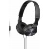 Sony MDR-ZX310AP slúchadlá otvorená (On Ear káblové, MDRZX310APB.CE7, čierna; MDRZX310APB.CE7