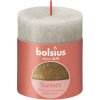 Bolsius Rustikálna šedo zlatá 8cm
