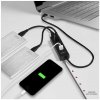 AXAGON hub USB-A / HUE-S2B / USB 3.2 Gen1 / 4x USB-A / MicroUSB / 0,3m (HUE-S2B)
