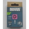 Spony Novus D typ 53F, délka 8 mm, 1200 ks