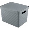 heidrun Plastový košík s vekom 36x27x23cm
