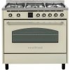 Sporák Vestfrost, VC-993wnPBG, plynový, retro, 9 pečících programů, 5 hořáků, objem 105 L, max. 3200 W
