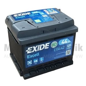 Exide Excell 12V 44Ah 420A EB442