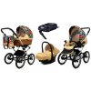BabyLux Detský kočík 4v1 Classic (vanička, športová sedačka, autosedačka)