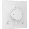 Hansgrohe Ecostat Comfort E - Termostatická batéria pod omietku, na 2 spotrebiče, matná biela 33711700