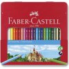 Faber Castell FC-115824 farebné ceruzky Faber-Castell Castle šesťhranné kovové puzdro s 24 ks