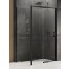 New Trendy Prime Black sprchovací kút 110x70 cm štvorcová čierna matné/priehľadné sklo K-1280