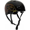 Bullet - Graphic Helmet T35 Flame Gloss Black - helma Velikost: XXS-S