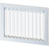 Dalap Plastová ventilačná mriežka biela s pevnou žalúziou 513x392 mm