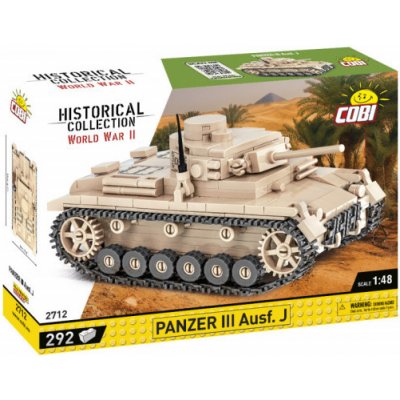 Cobi 2712 II WW Panzer III Ausf J, 1:48, 292 kostek
