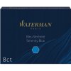Waterman 1507/7520070 Atramentové bombičky dlhé 8 ks modročierna