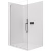CERANO - Sprchová zástena Walk-in Crystal Ľ/P - 8 mm - bezvzperový systém - čierna matná, transparentné sklo - 140x200 cm